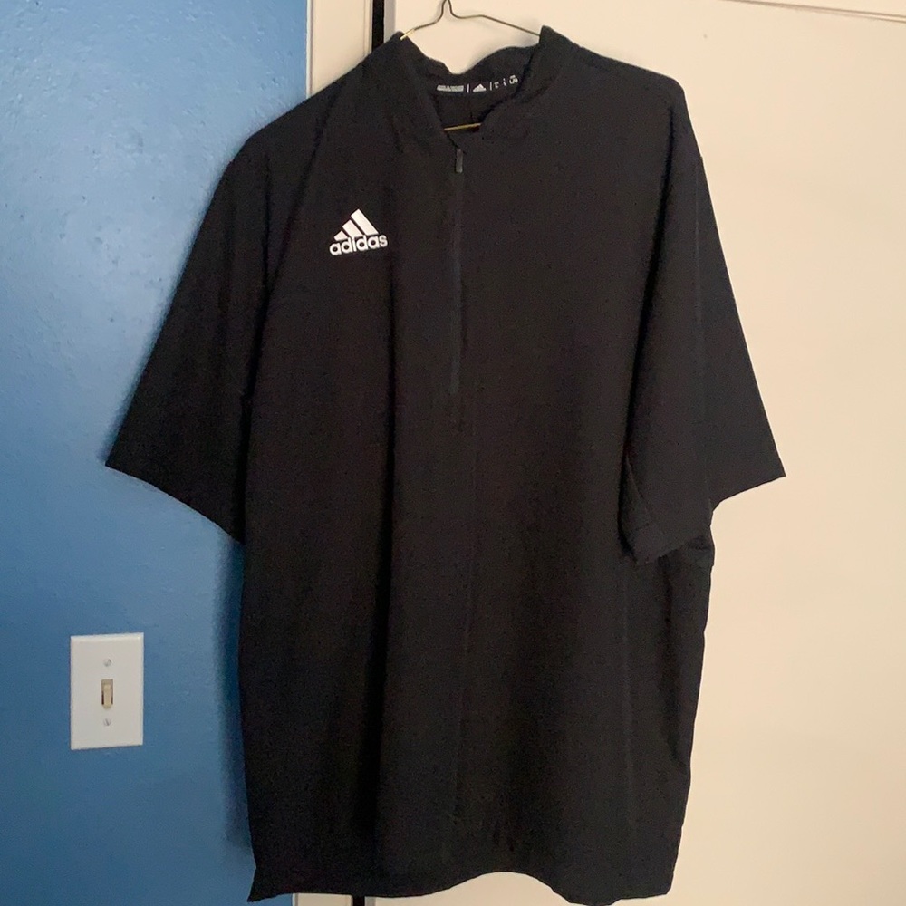 Adidas Team Iconic S/S 1/4 zip Cage Jacket Black